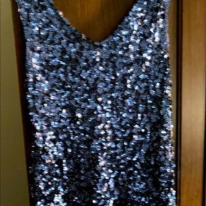Sequin tank mini dress